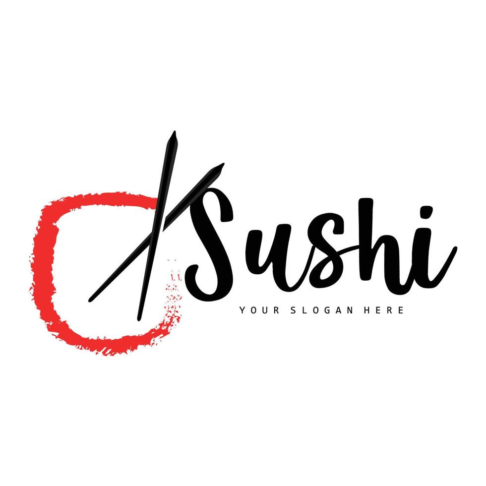 Sushi logotipo, japonês Comida Sushi frutos do mar vetor, japonês cozinha produtos marca projeto, modelo ícone vetor