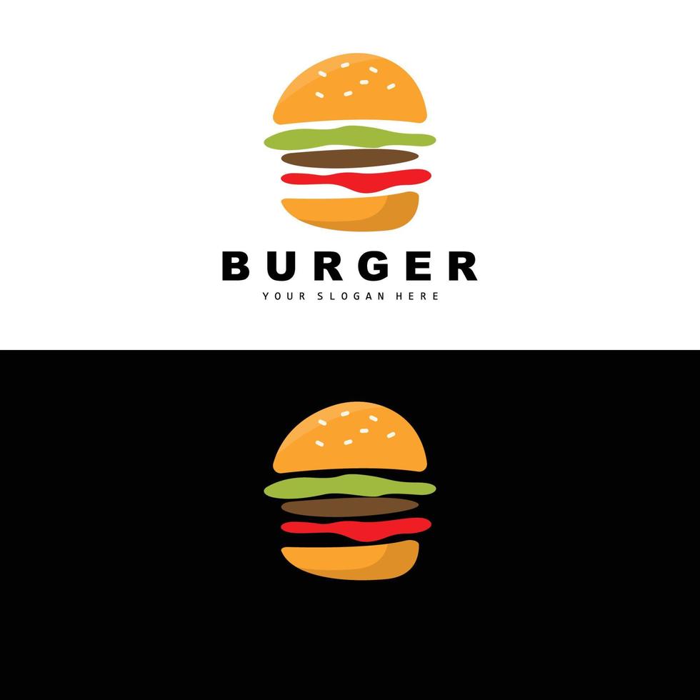 hamburguer logotipo, velozes Comida projeto, pão e legumes vetor, velozes Comida restaurante marca ícone ilustração vetor