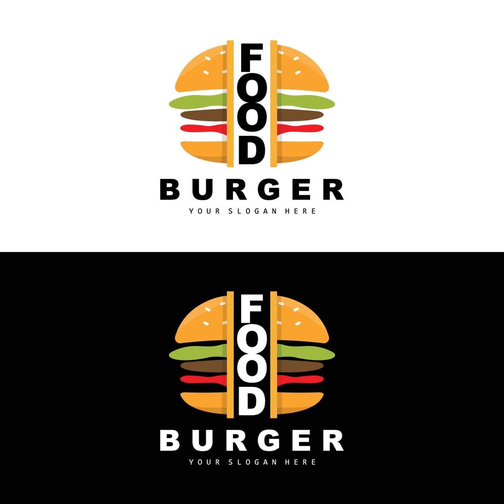 hamburguer logotipo, velozes Comida projeto, pão e legumes vetor, velozes Comida restaurante marca ícone ilustração vetor