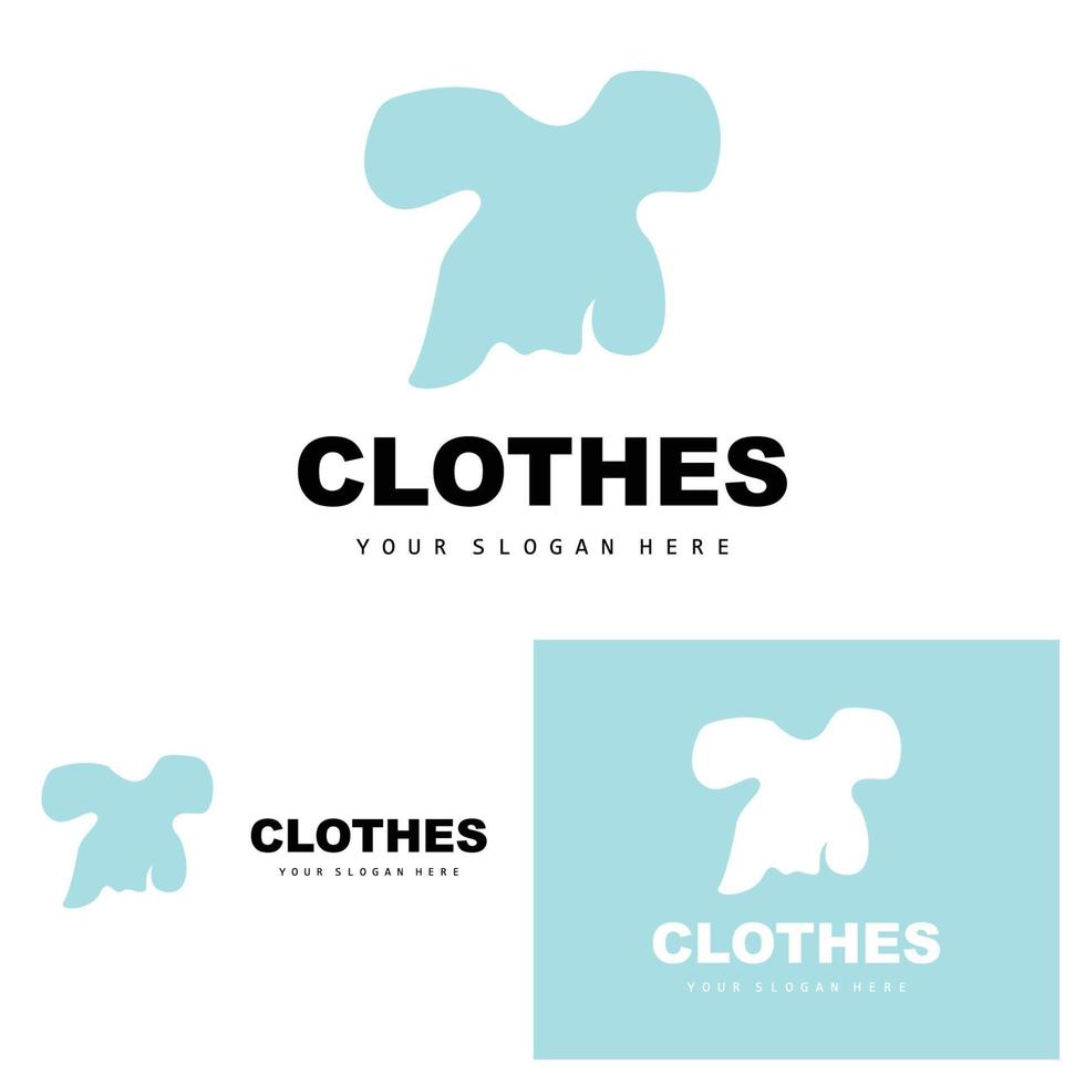 logotipo de roupas, design de camisa de estilo simples, vetor de loja de roupas, moda, marca comercial e ícone de modelo