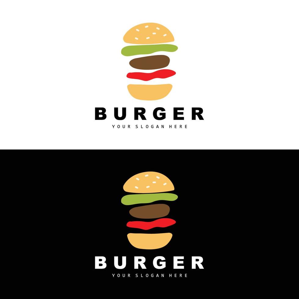 hamburguer logotipo, velozes Comida projeto, pão e legumes vetor, velozes Comida restaurante marca ícone ilustração vetor