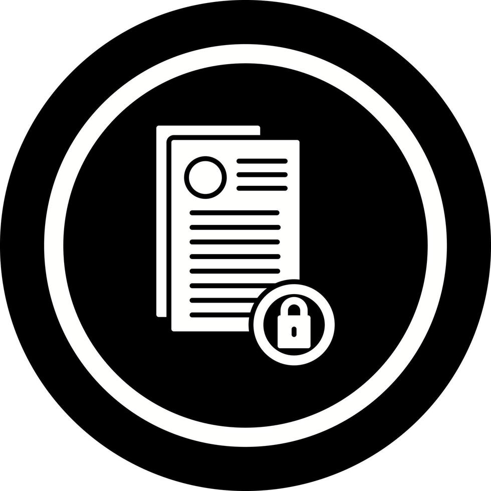 ícone de vetor de privacidade