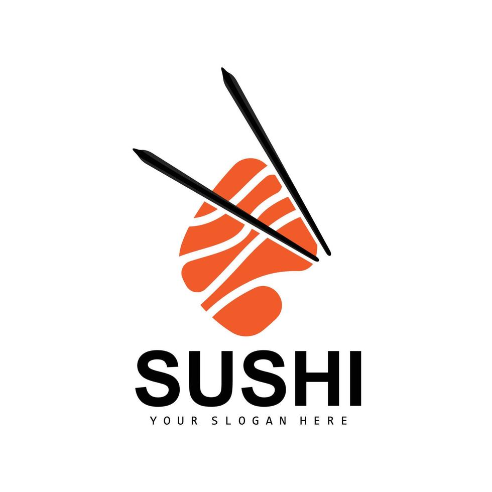 Sushi logotipo, japonês Comida Sushi frutos do mar vetor, japonês cozinha produtos marca projeto, modelo ícone vetor