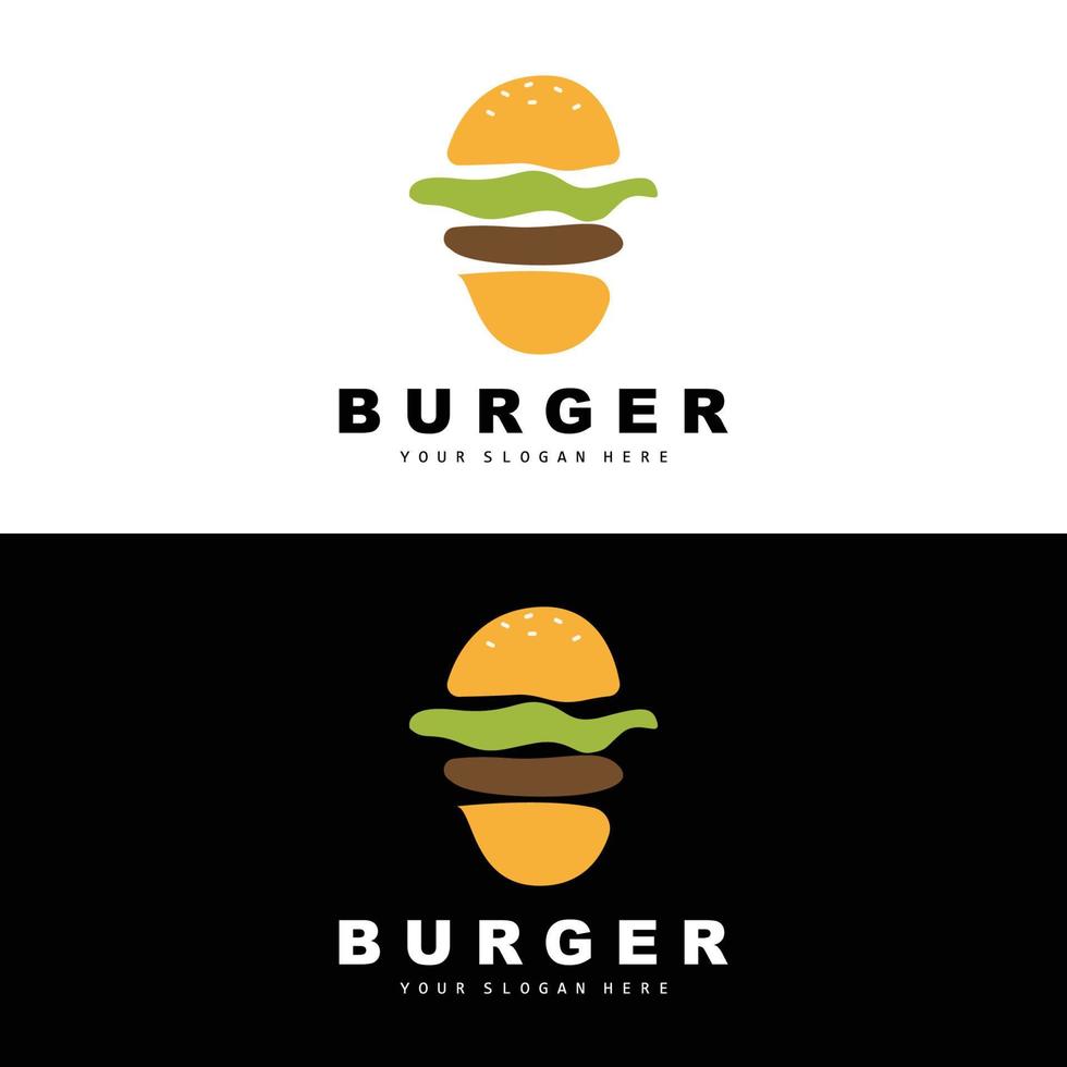 hamburguer logotipo, velozes Comida projeto, pão e legumes vetor, velozes Comida restaurante marca ícone ilustração vetor