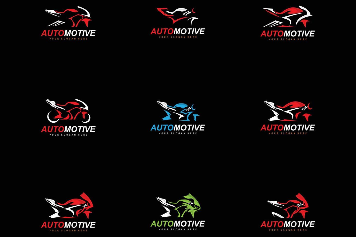 logotipo da motocicleta, vetor de veículo motosport, design para, automotivo, oficina de fantasias de motocicleta, reparo de motocicleta, marca de produto, motogp