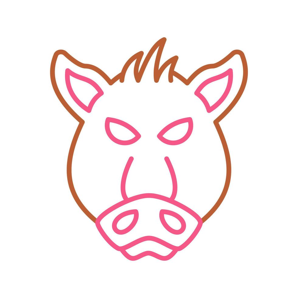 ícone de vetor de porco