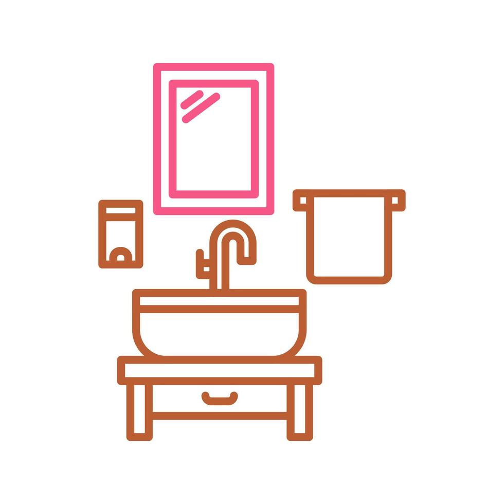 ícone de vetor de lavatório