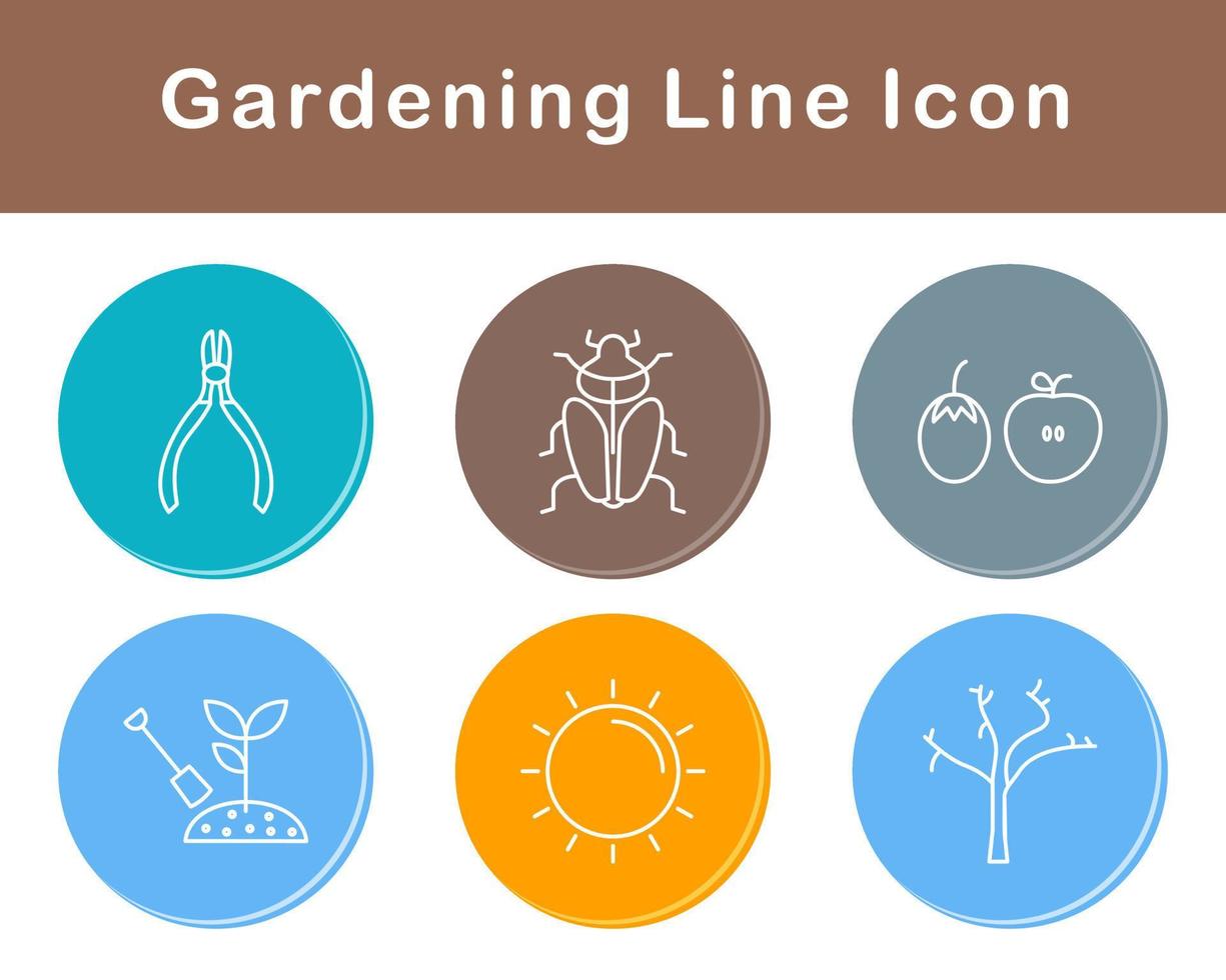 jardinagem vetor ícone conjunto