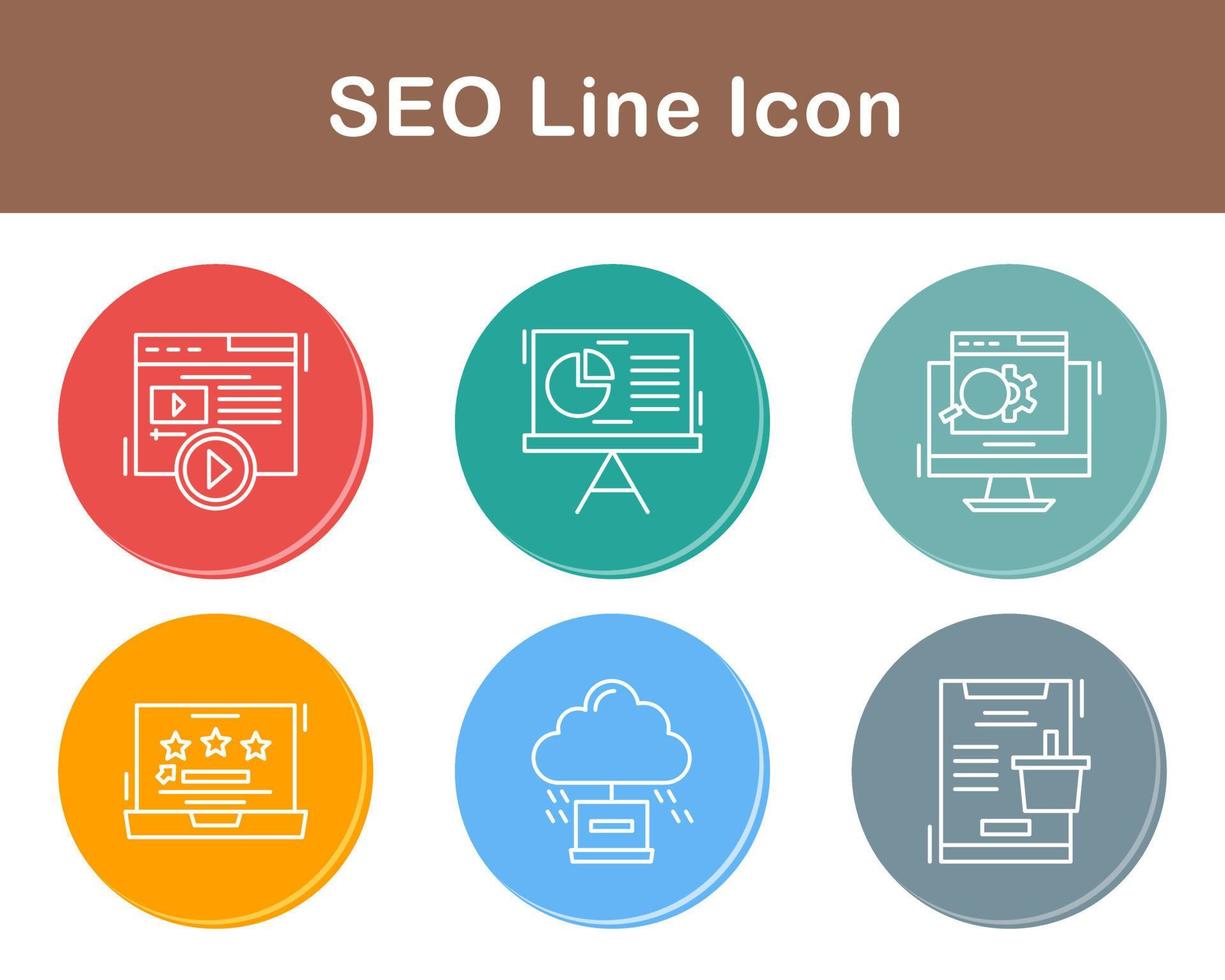 seo vetor ícone conjunto