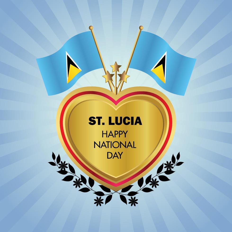 st. lucia nacional dia , nacional dia bolos vetor