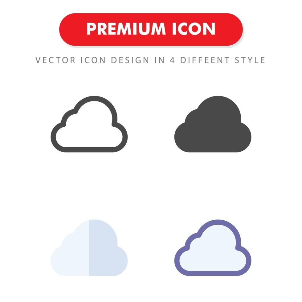 pacote de ícones de nuvem isolado no fundo branco. para o design do seu site, logotipo, aplicativo, interface do usuário. ilustração de gráficos vetoriais e curso editável. eps 10. vetor