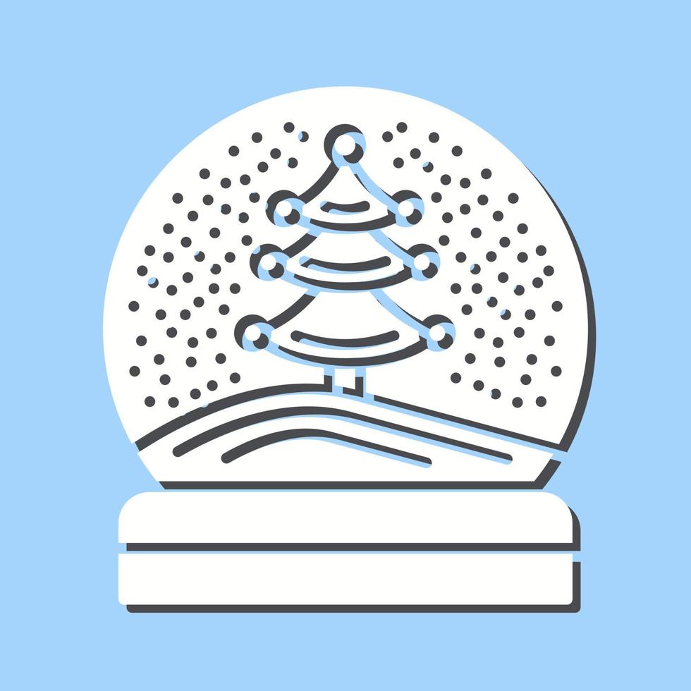 ícone de vetor de globo de neve