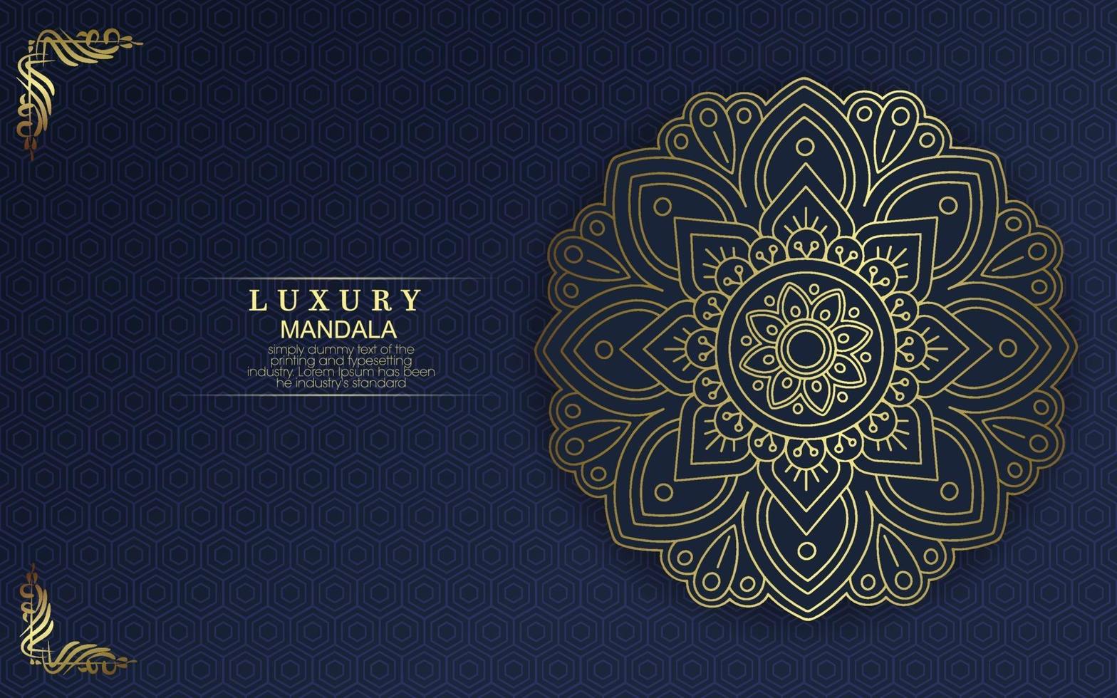 floral e mandala ornamentais quadro decorativo fundo luxo vetor premium