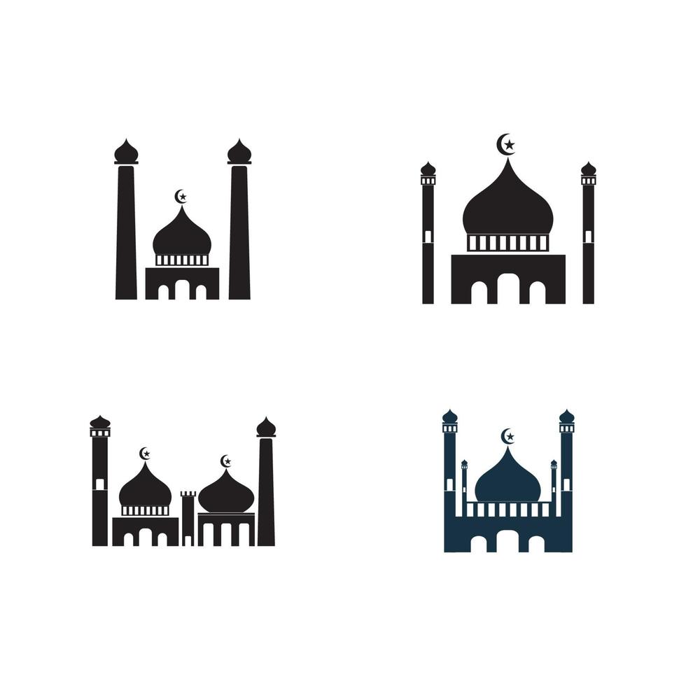 imagem do vetor do logotipo e do símbolo da mesquita