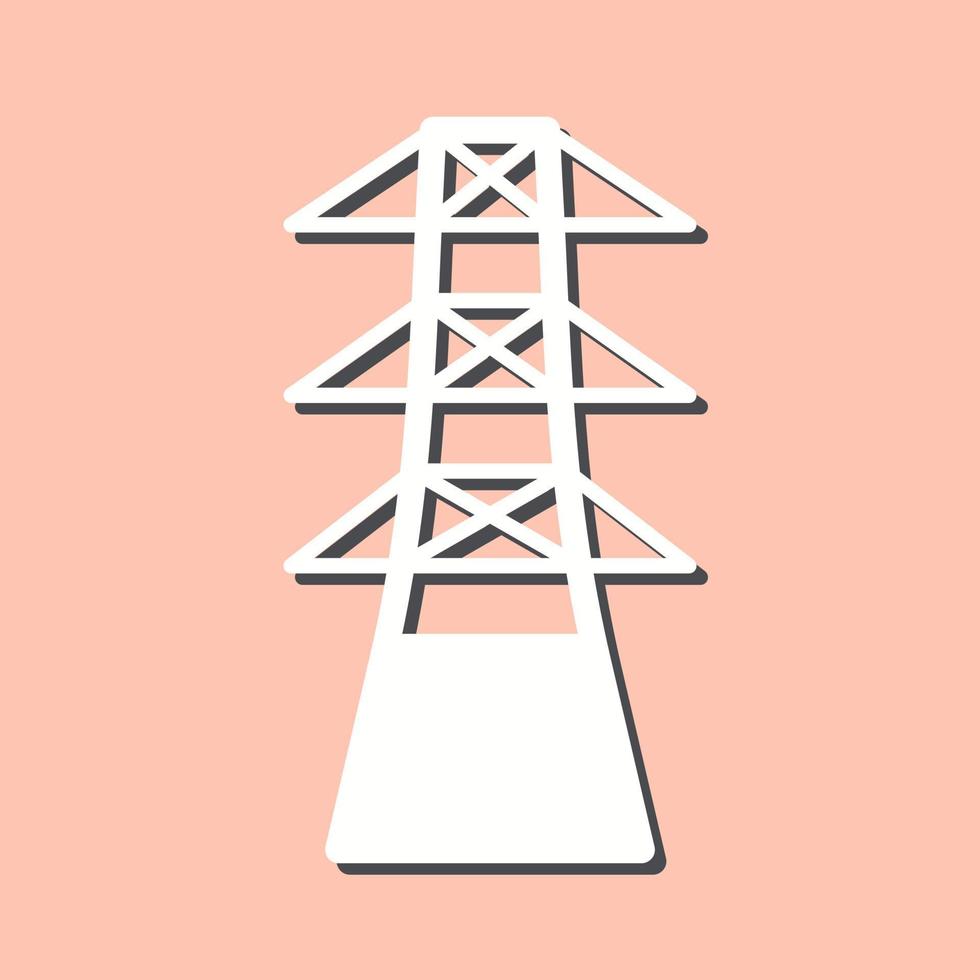 ícone de vetor de torre exclusivo