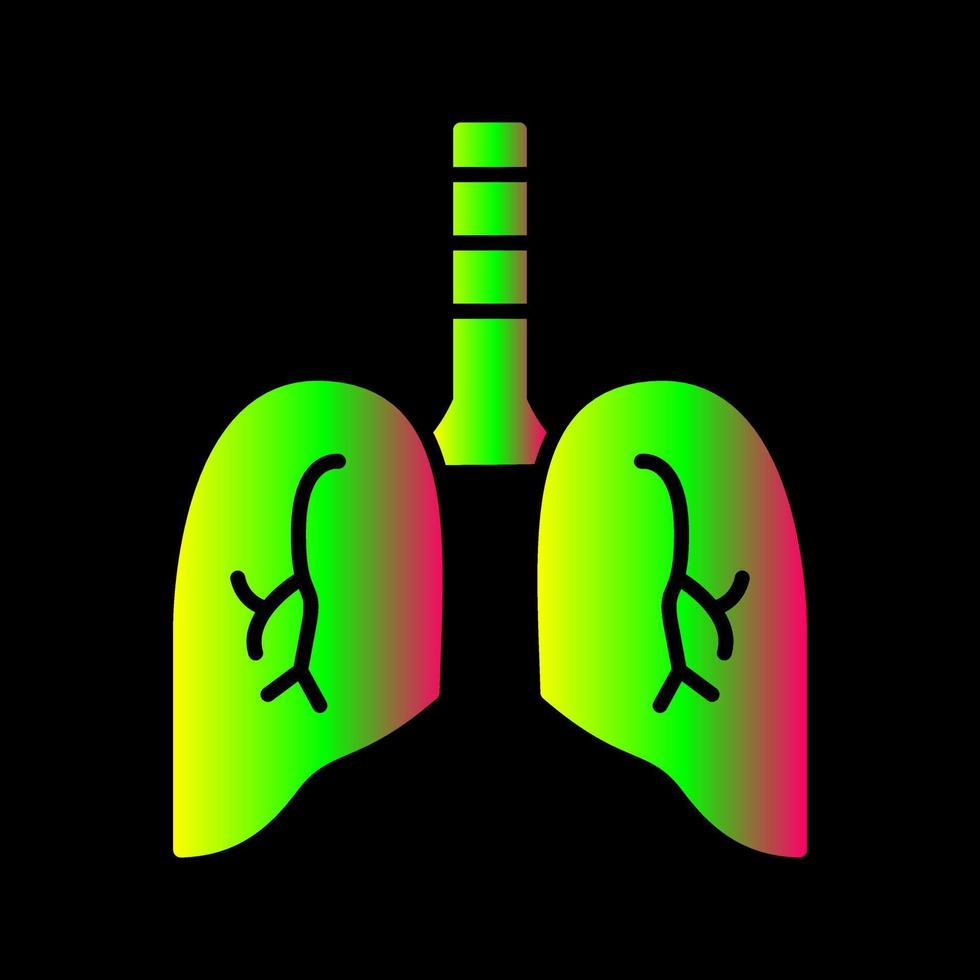ícone de vetor de pulmão