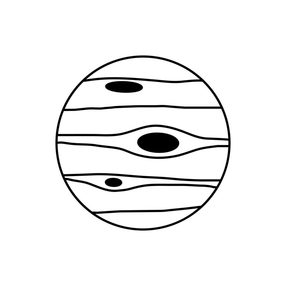 planeta ícone vetor. astronomia ilustração placa. espaço símbolo. Ciência logotipo. vetor