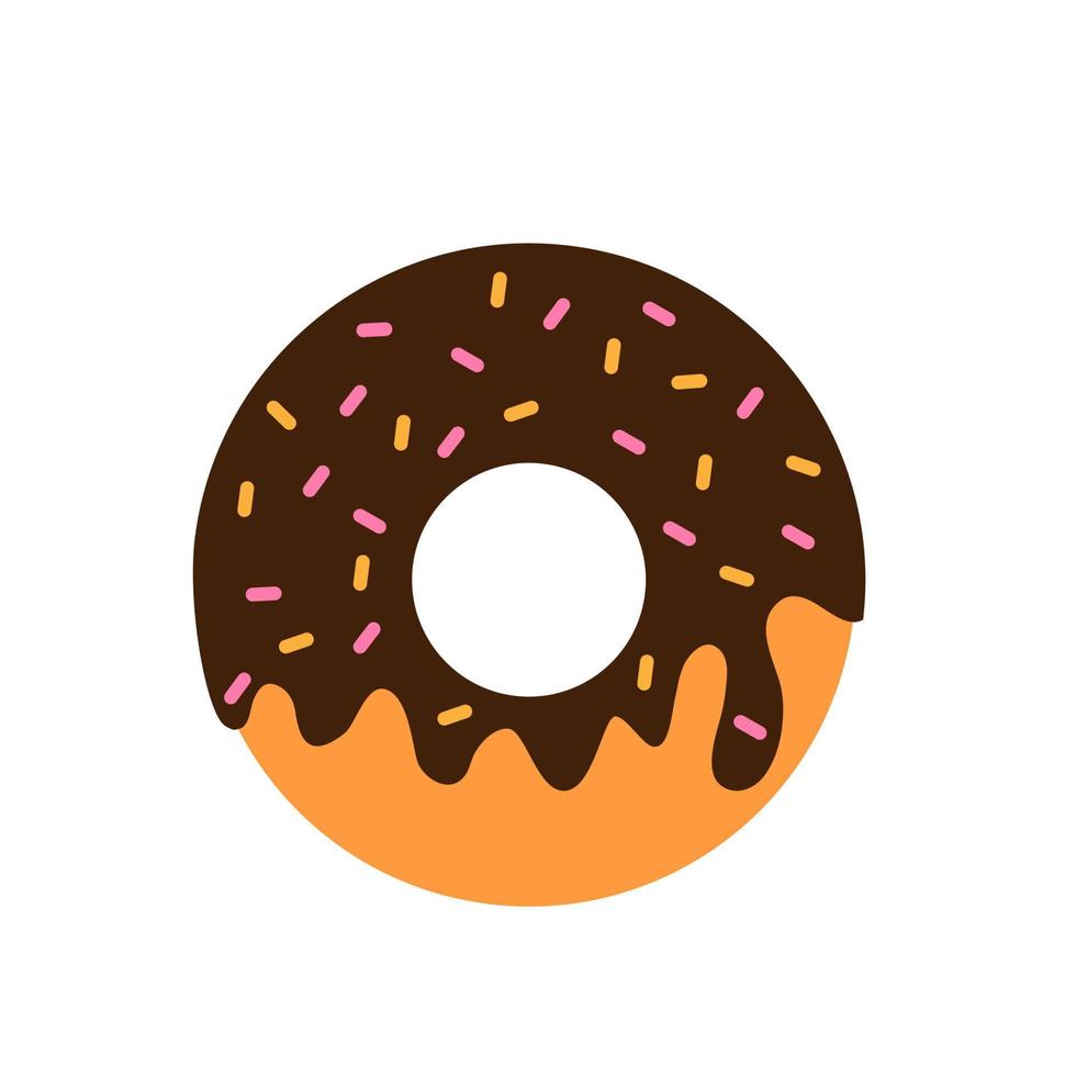 rosquinha ícone vetor. sobremesa ilustração placa. doce símbolo. bolo logotipo. vetor