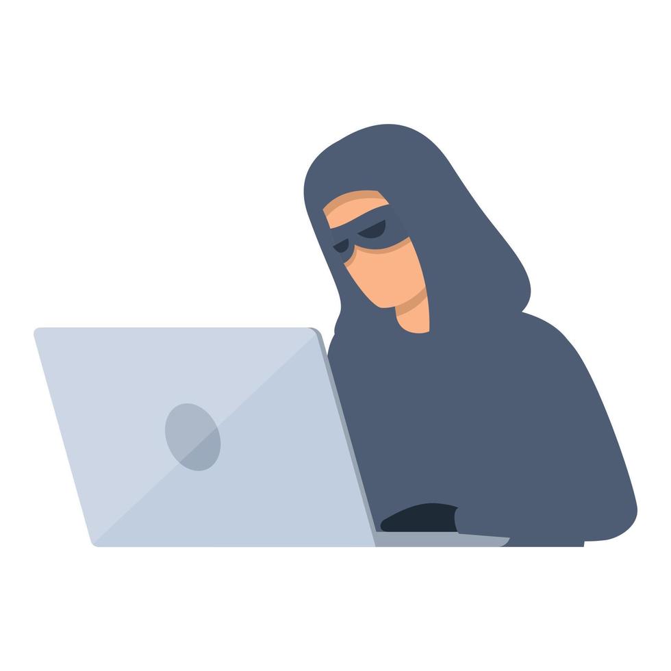 hacker dados roubar ícone desenho animado vetor. cyber ataque vetor