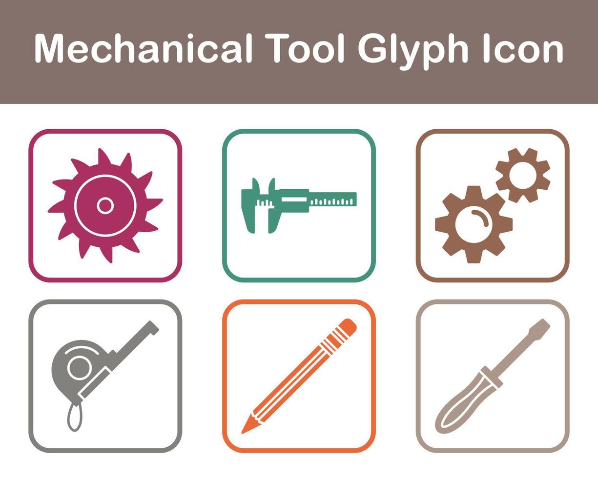 mecânico ferramenta vetor ícone conjunto