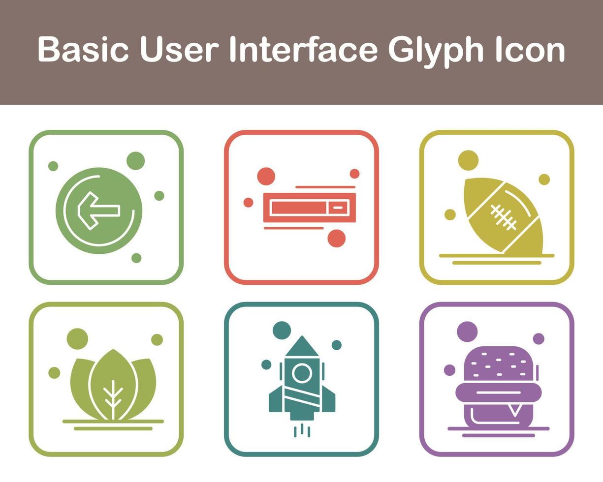 básico do utilizador interface vetor ícone conjunto