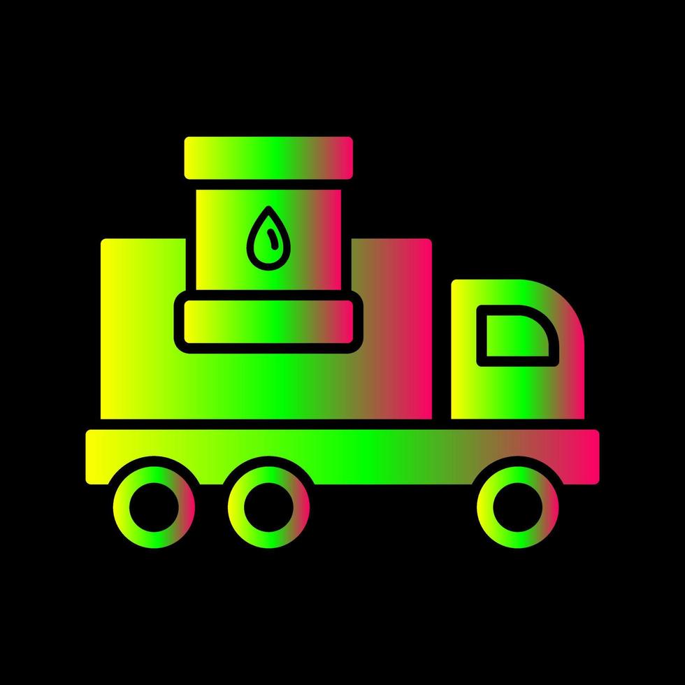 ícone de vetor de caminhão de combustível