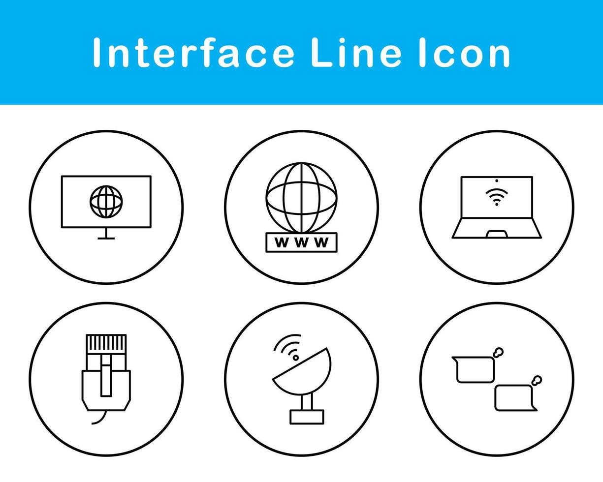 interface vetor ícone conjunto