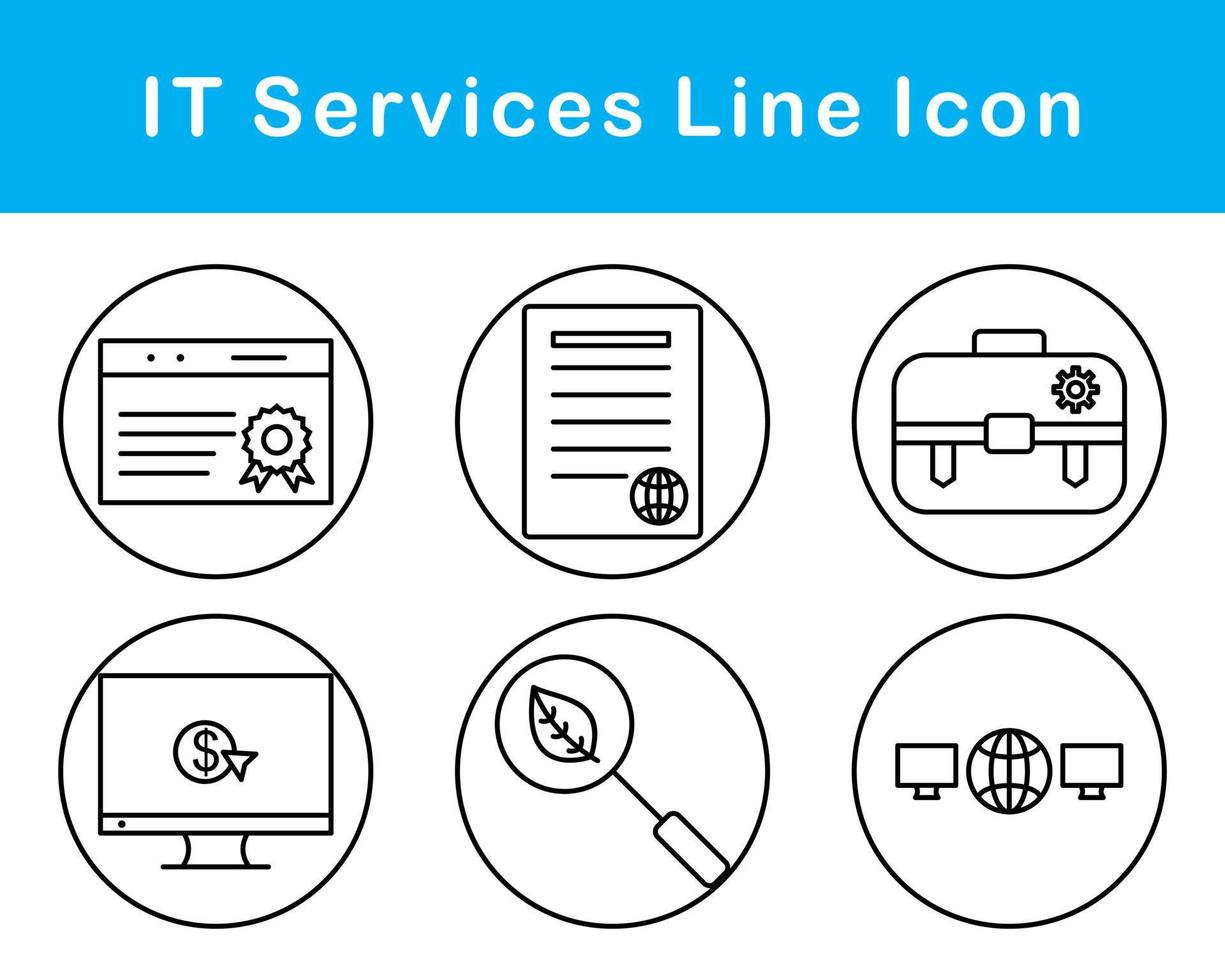 isto Serviços vetor ícone conjunto