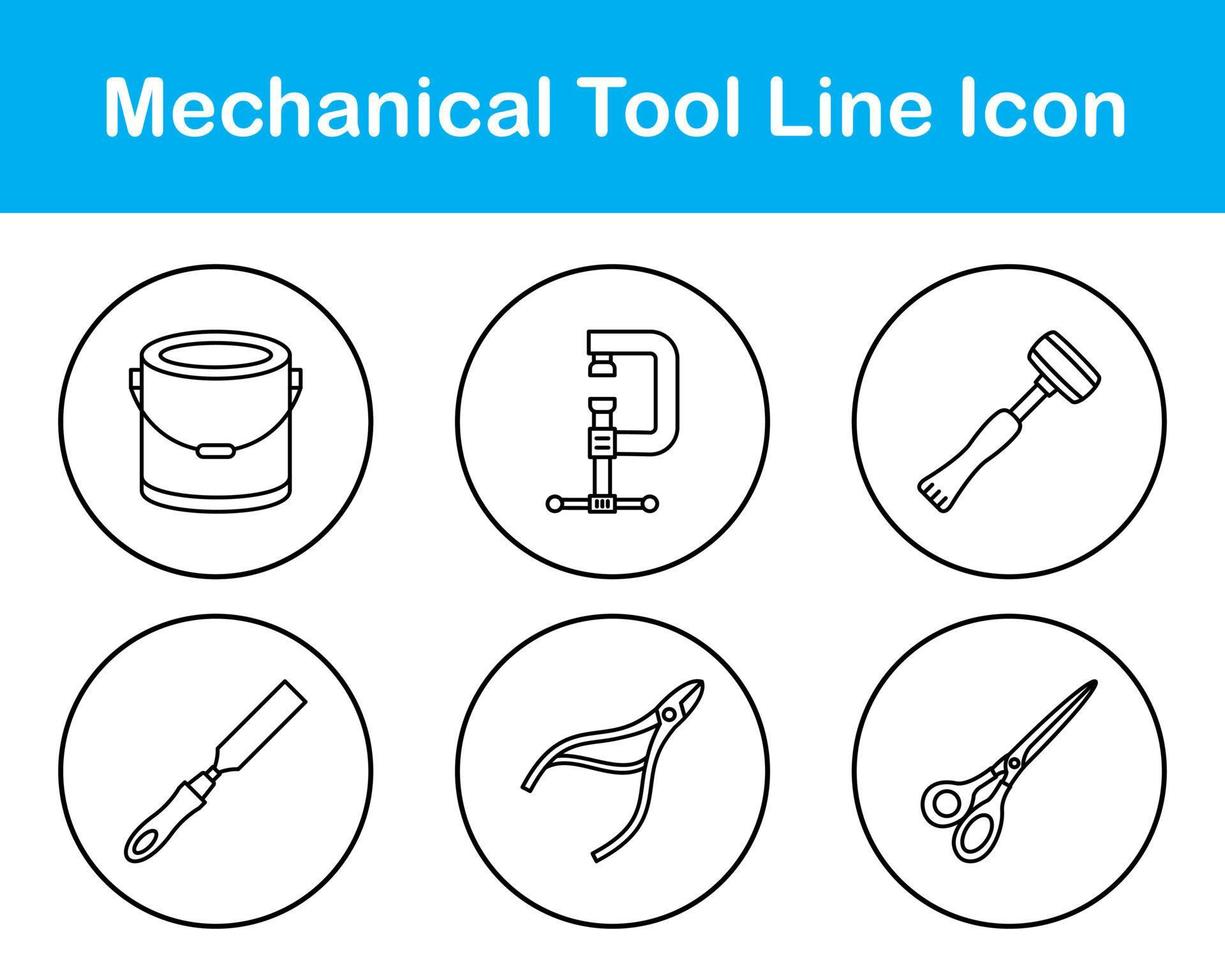 mecânico ferramenta vetor ícone conjunto