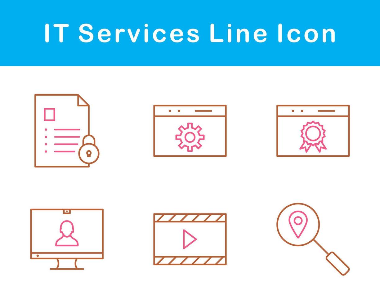 isto Serviços vetor ícone conjunto