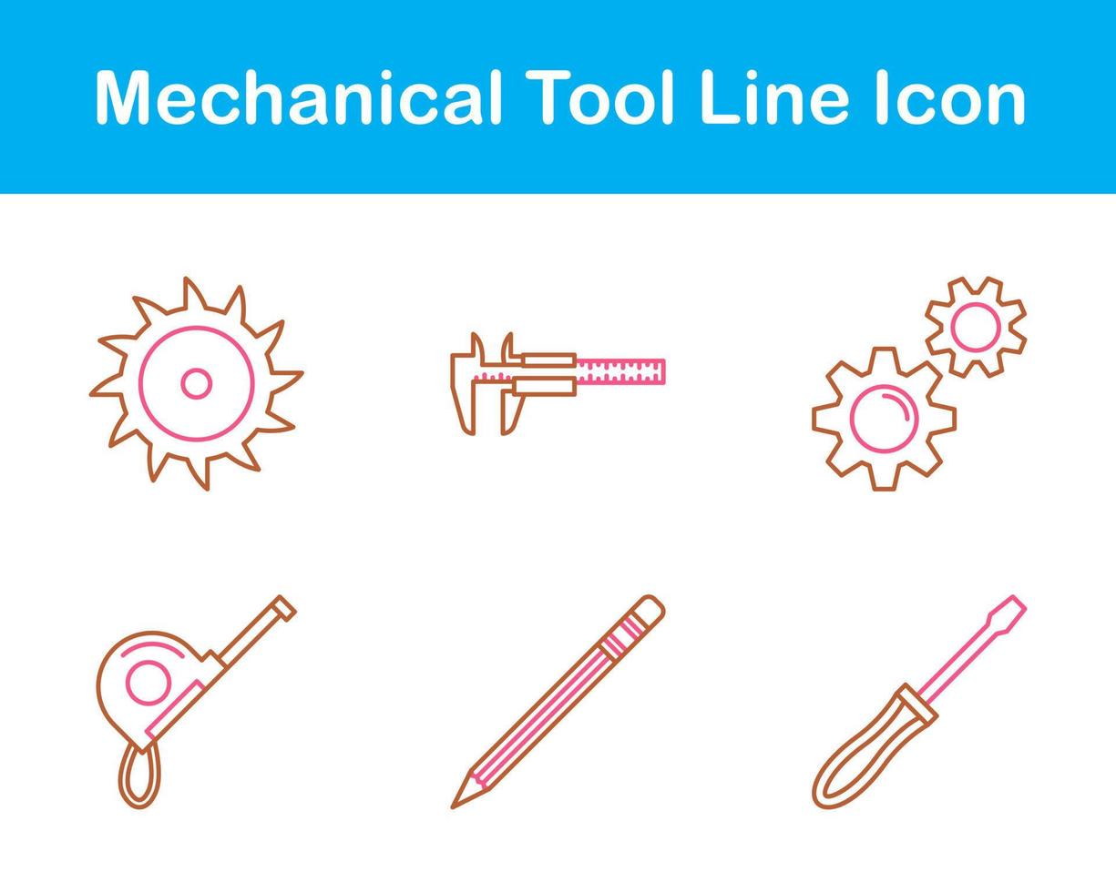 mecânico ferramenta vetor ícone conjunto