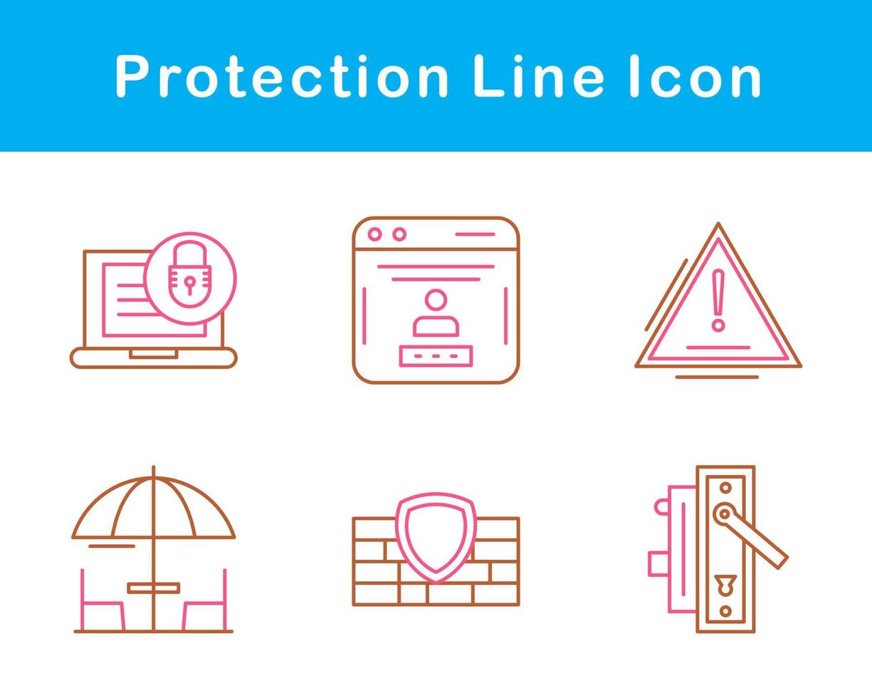 proteção vetor ícone conjunto