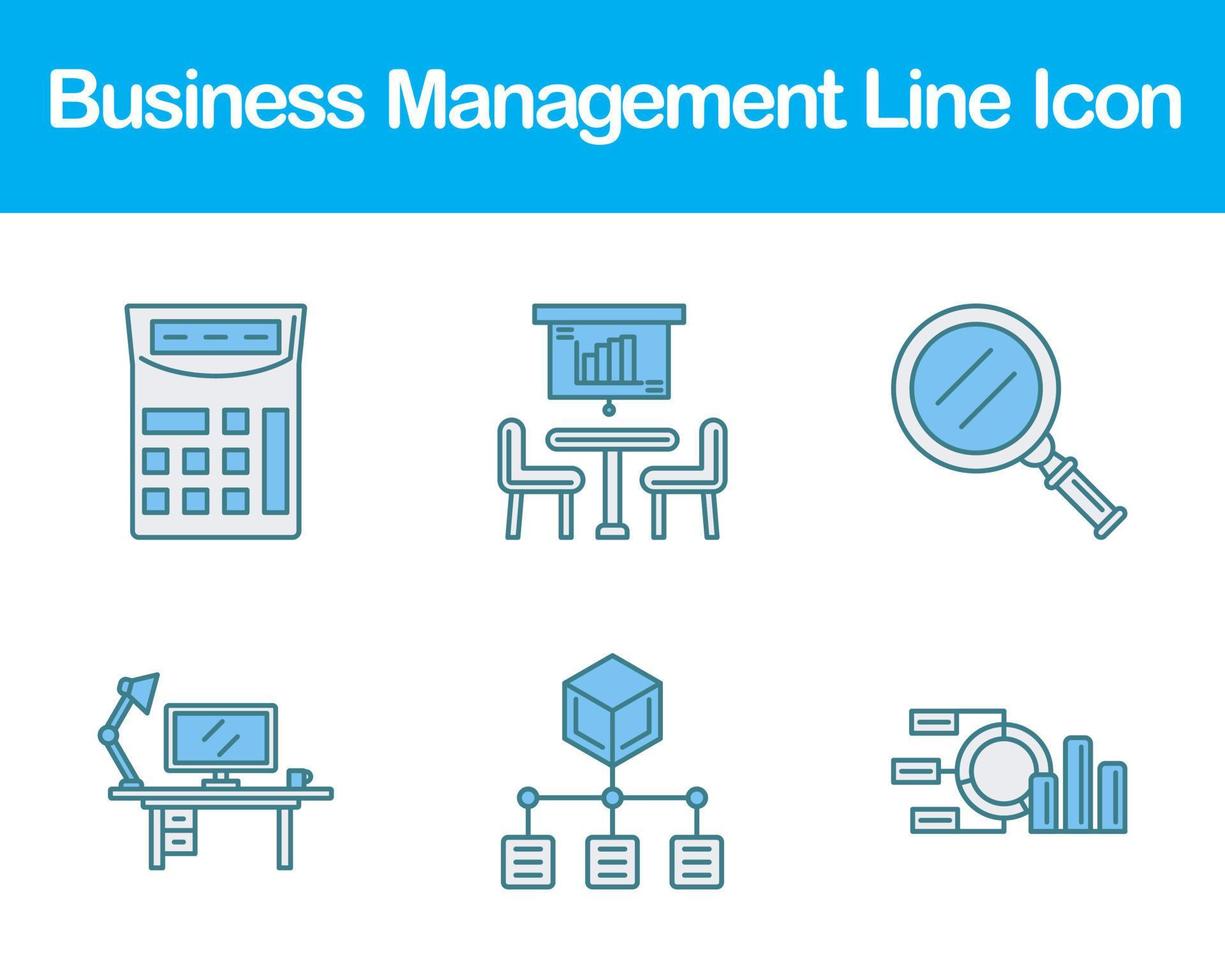 o negócio gestão vetor ícone conjunto