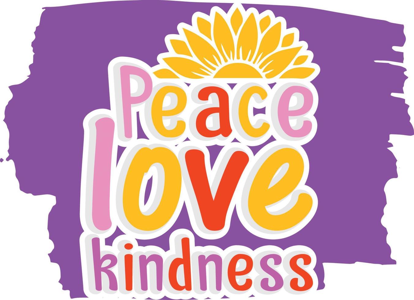 Paz amor bondade vetor