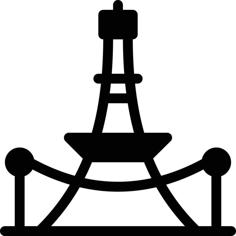 ilustração vetorial da torre eiffel em um icons.vector de qualidade background.premium para conceito e design gráfico. vetor