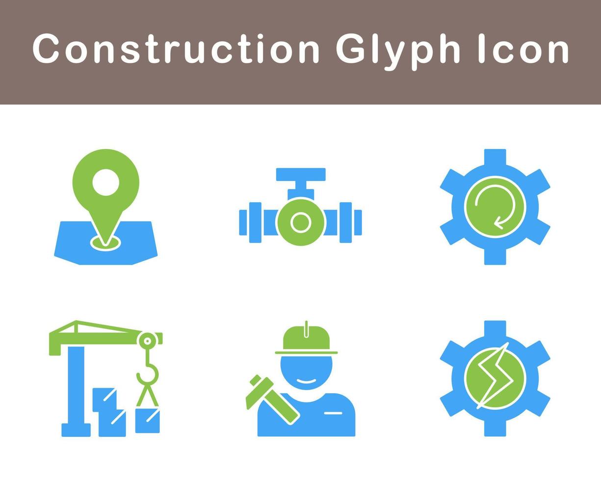 conjunto de ícones de vetores de construção