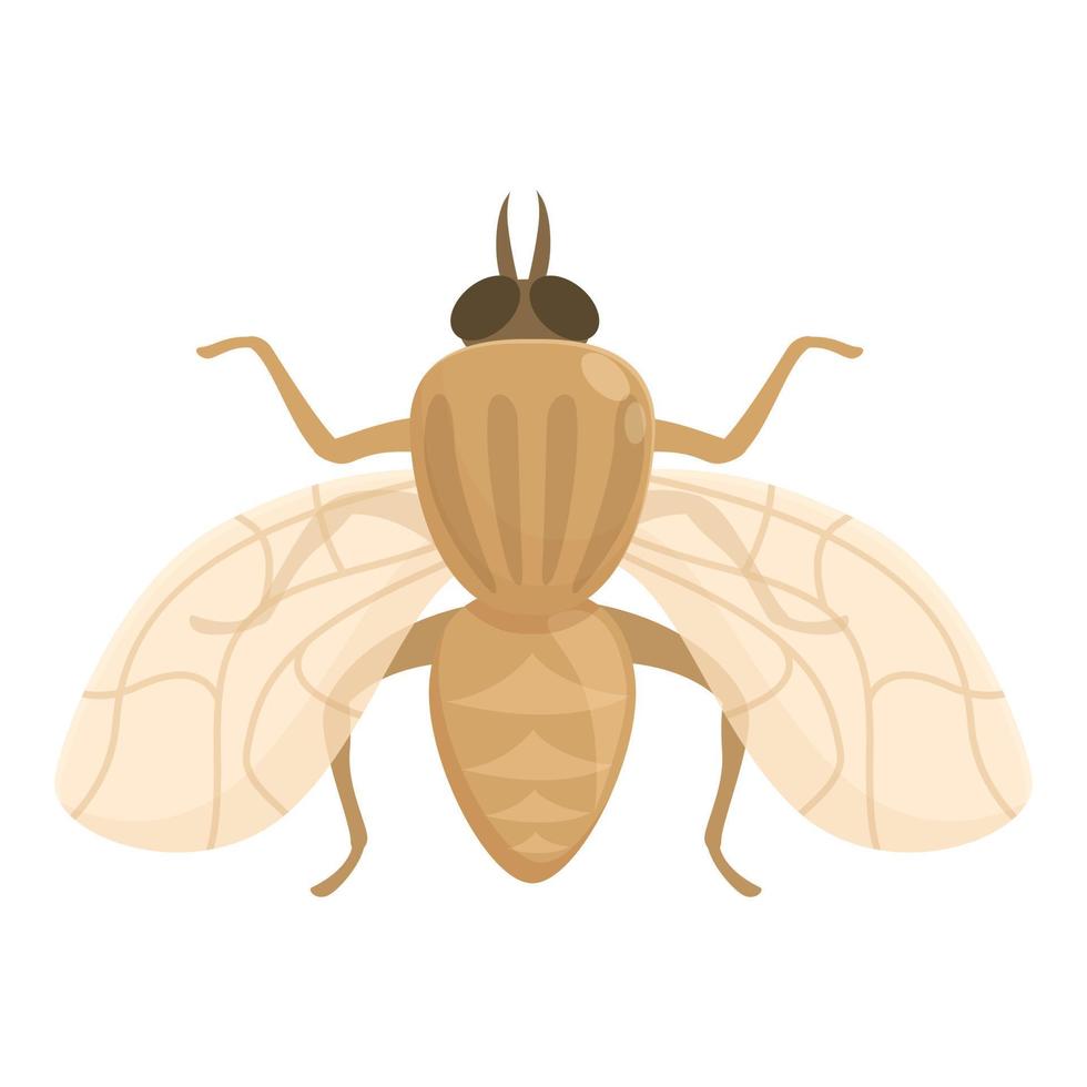 glossina tsé-tsé mosca ícone desenho animado vetor. África inseto vetor