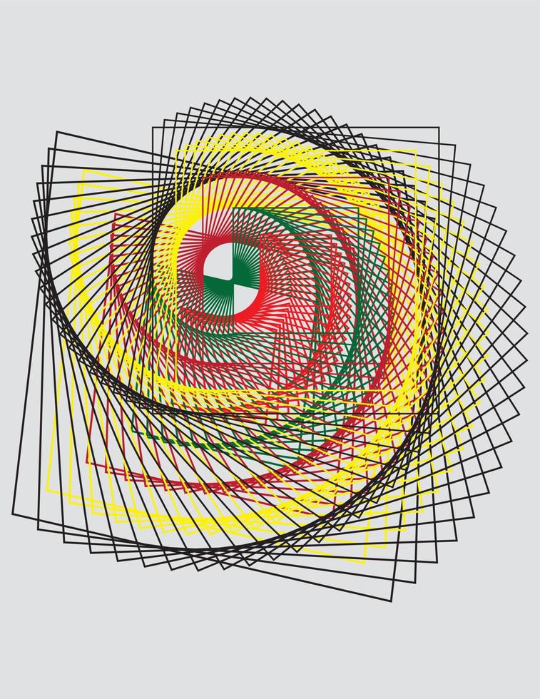abstrato fundo com colorida círculos colorida anel mandala vetor ilustração