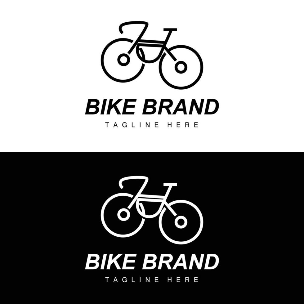 bicicleta logotipo, veículo vetor, bicicleta silhueta ícone, simples Projeto inspiração vetor