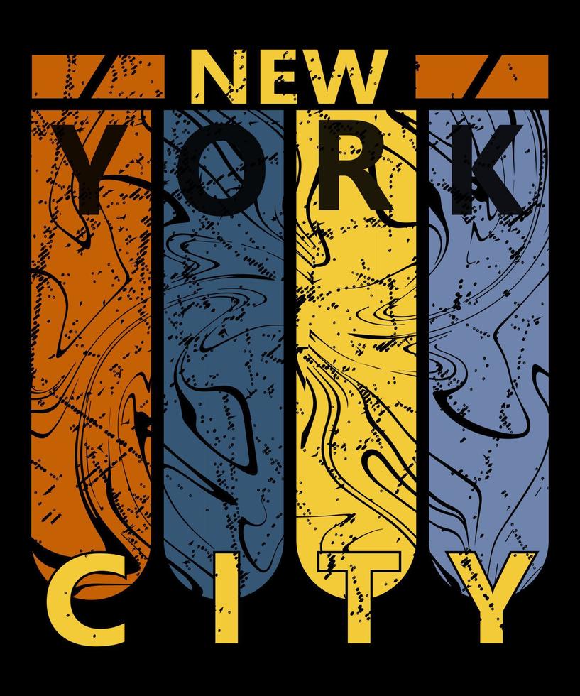 Novo Iorque cidade à moda camiseta e vestuário abstrato Projeto. vintage urbano estilo tipografia camisa para imprimir. vetor