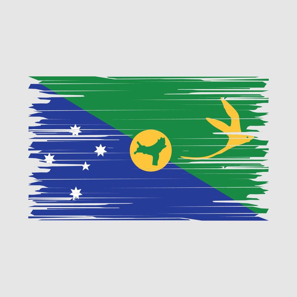 escova de bandeira das ilhas natalinas vetor