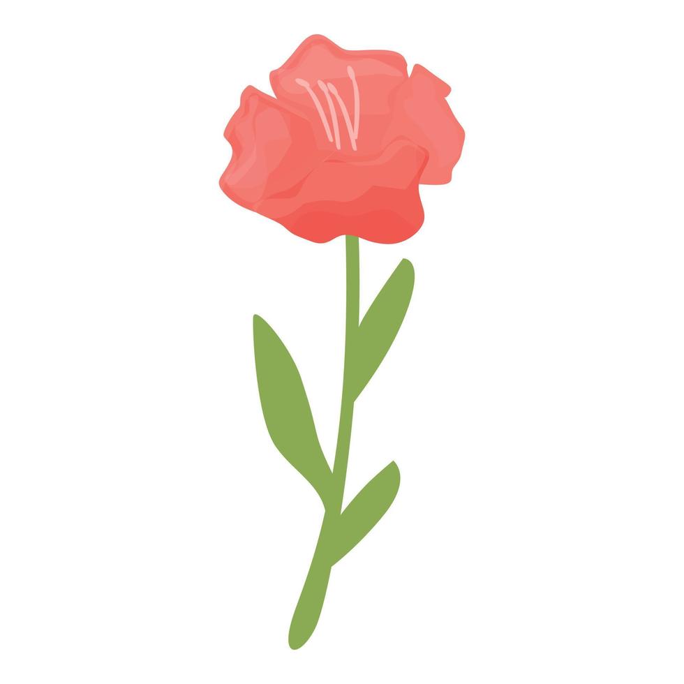folhagem rododendro ícone desenho animado vetor. flor plantar vetor