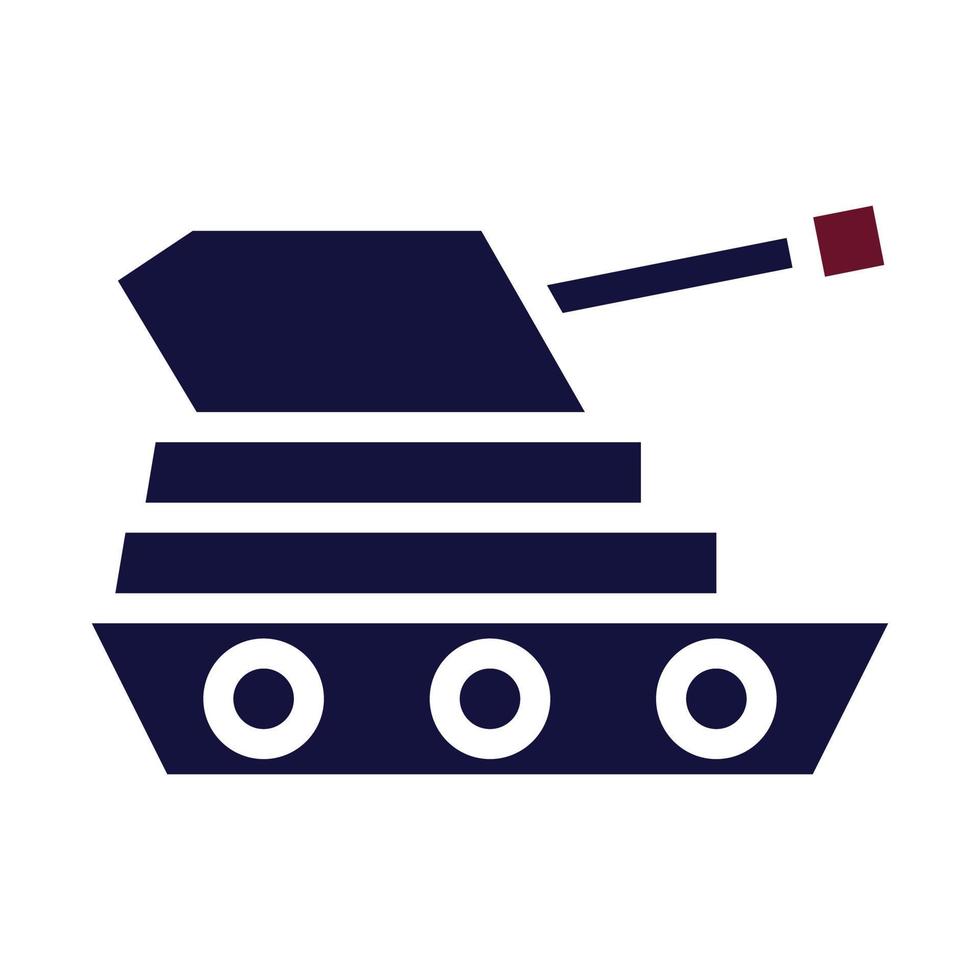 tanque ícone sólido estilo marrom marinha cor militares ilustração vetor exército elemento e símbolo perfeito.