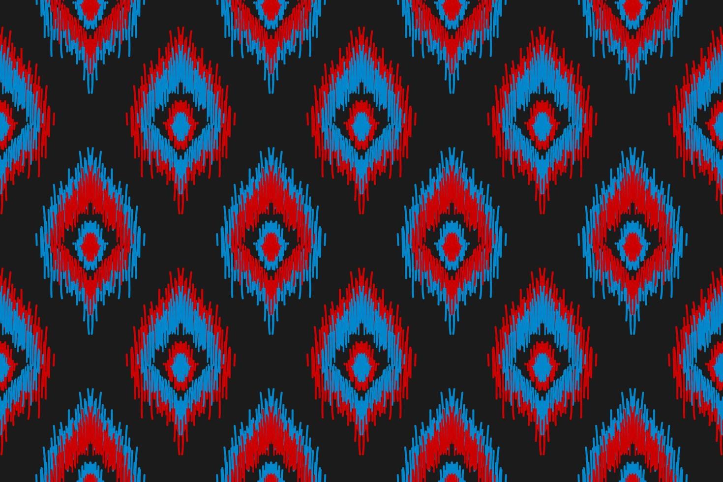 padrão sem emenda de ikat étnico em tribal. estilo americano, mexicano. impressão de ornamento geométrico asteca. vetor