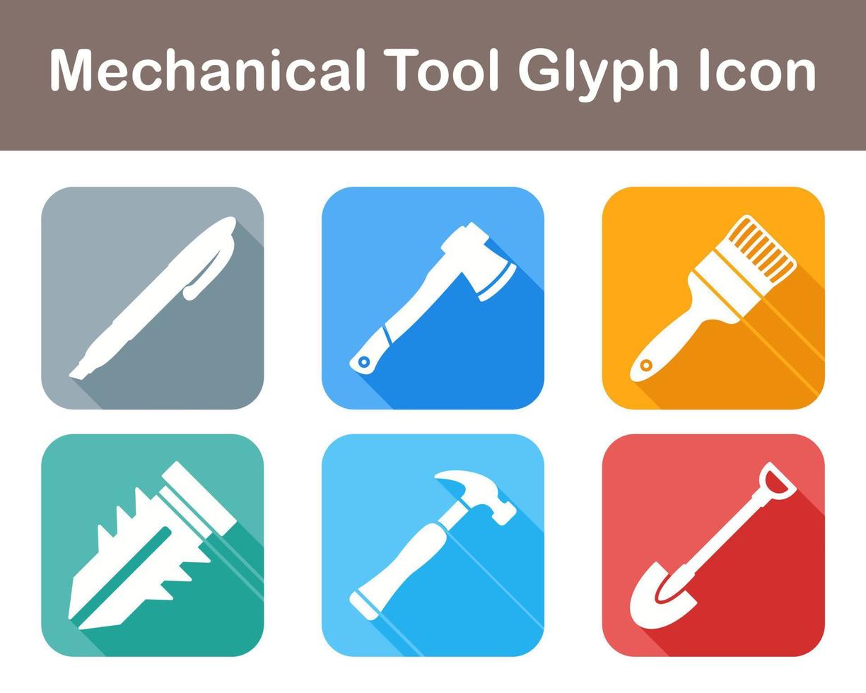 mecânico ferramenta vetor ícone conjunto