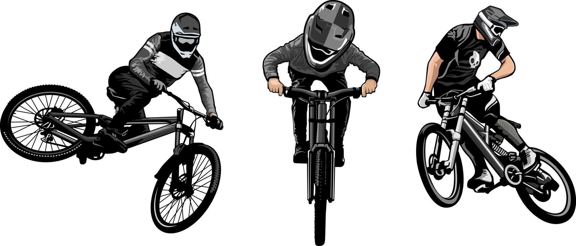 montanha bicicleta Projeto logotipo símbolo vetor