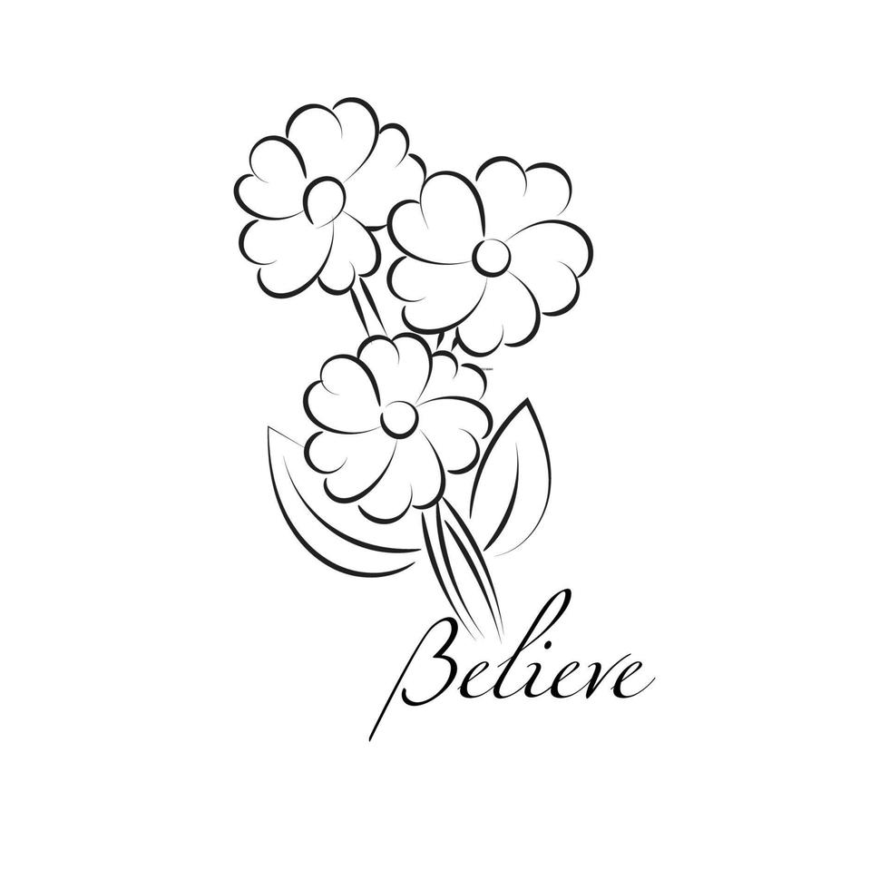 bíblico frase com floral Projeto. cristão tipografia para impressão ou usar Como poster, cartão, folheto ou t camisa vetor