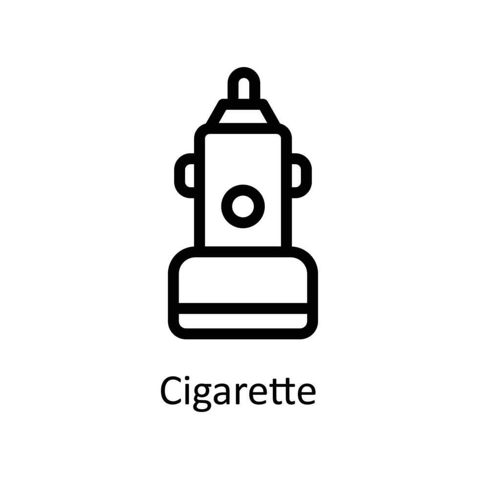 cigarro vetor esboço ícones. simples estoque ilustração estoque