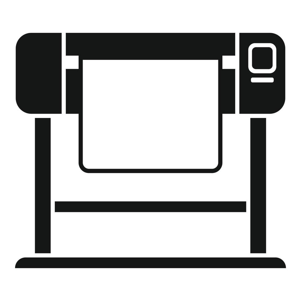 serviço plotter ícone simples vetor. digital impressora vetor