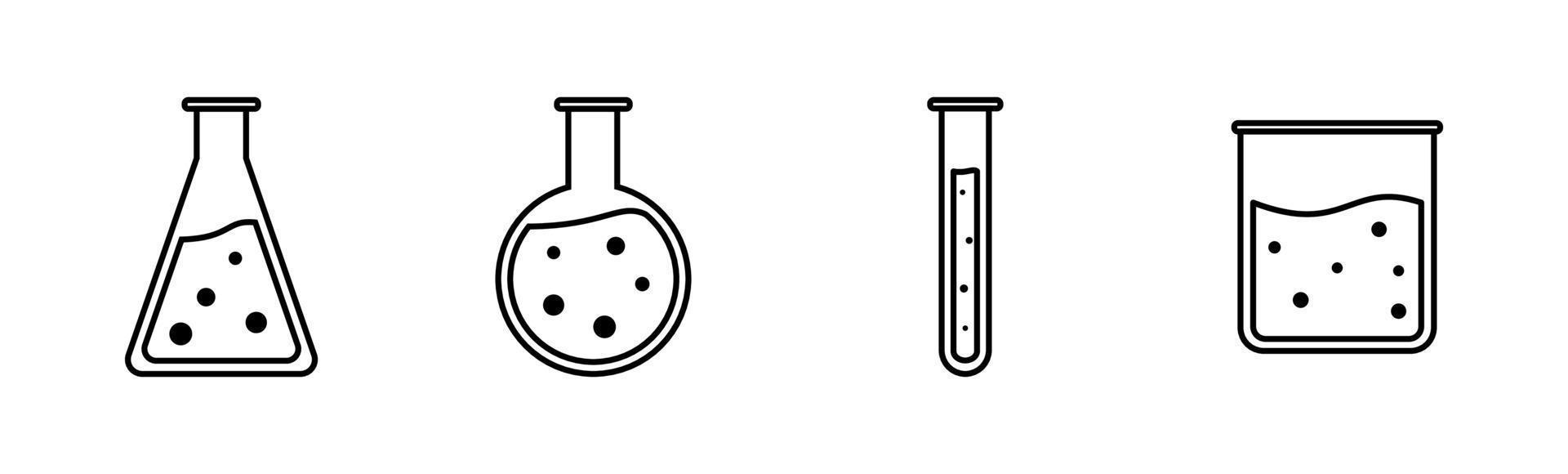 taça vidro laboratório Ciência vetor